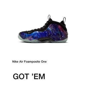 IN HAND Galaxy Foamposites Size 12M (US Size) SHIPS TODAY